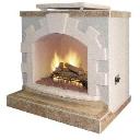 Outdoor gas fireplace logo